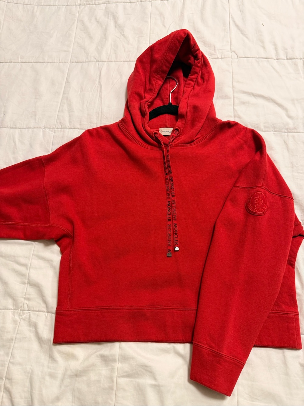Moncler Women’s Red Hooded Sweatshirt